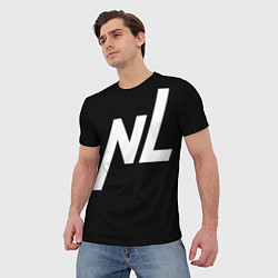 Футболка мужская NL logo, цвет: 3D-принт — фото 2