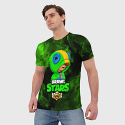 Футболка мужская BRAWL STARS LEON, цвет: 3D-принт — фото 2