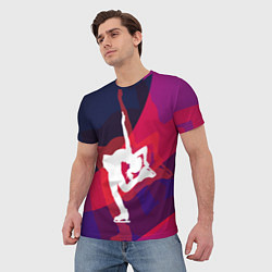 Футболка мужская Фигурное катание, цвет: 3D-принт — фото 2