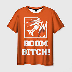 Футболка мужская Boom Bitch!, цвет: 3D-принт