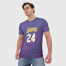 Футболка мужская Los Angeles Lakers Kobe Brya, цвет: 3D-принт — фото 2