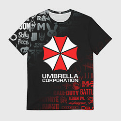 Футболка мужская RESIDENT EVIL UMBRELLA CORP, цвет: 3D-принт