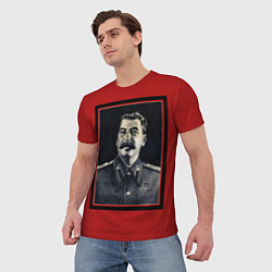 Футболка мужская Сталин, цвет: 3D-принт — фото 2