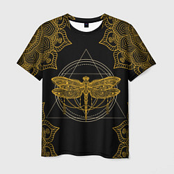 Футболка мужская Golden dragonfly, цвет: 3D-принт