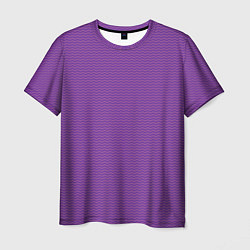 Футболка мужская Фиолетовая волна, цвет: 3D-принт