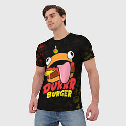 Футболка мужская Fortnite Durrr Burger, цвет: 3D-принт — фото 2