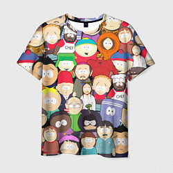 Футболка мужская South Park персонажи, цвет: 3D-принт