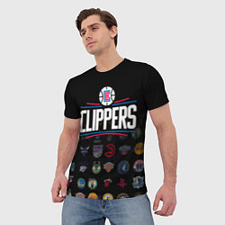 Футболка мужская Los Angeles Clippers 2, цвет: 3D-принт — фото 2