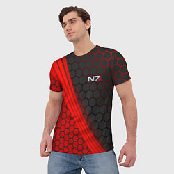 Футболка мужская Mass Effect N7, цвет: 3D-принт — фото 2