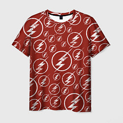 Футболка мужская The Flash Logo Pattern, цвет: 3D-принт