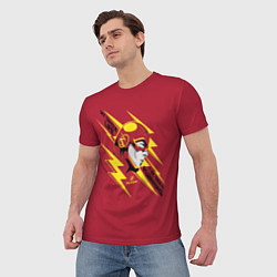 Футболка мужская The Flash, цвет: 3D-принт — фото 2