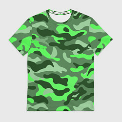 Футболка мужская CAMOUFLAGE GREEN, цвет: 3D-принт