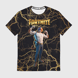 Футболка мужская Meowcles Fortnite 2, цвет: 3D-принт