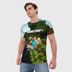 Футболка мужская Minecraft, цвет: 3D-принт — фото 2