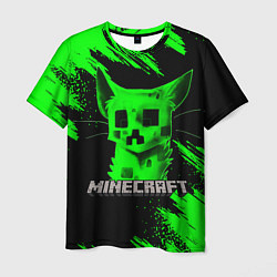 Футболка мужская MINECRAFT CREEPER CAT, цвет: 3D-принт