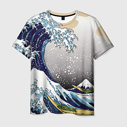 Футболка мужская The great wave off kanagawa, цвет: 3D-принт