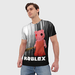 Футболка мужская Roblox Piggy, цвет: 3D-принт — фото 2