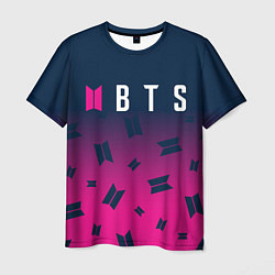Футболка мужская BTS БТС, цвет: 3D-принт