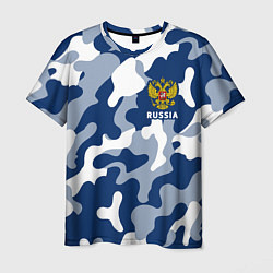 Футболка мужская RUSSIA РОССИЯ, цвет: 3D-принт