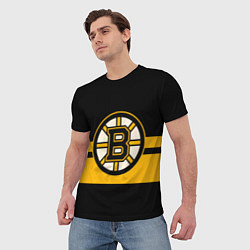 Футболка мужская BOSTON BRUINS NHL, цвет: 3D-принт — фото 2