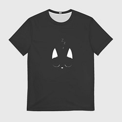 Футболка мужская Спящий кот, цвет: 3D-принт