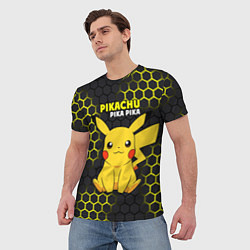 Футболка мужская Pikachu Pika Pika, цвет: 3D-принт — фото 2