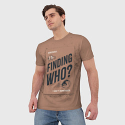 Футболка мужская Finding Who?, цвет: 3D-принт — фото 2