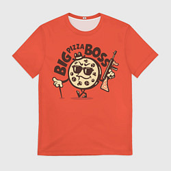 Футболка мужская BIG pizza BOSS, цвет: 3D-принт
