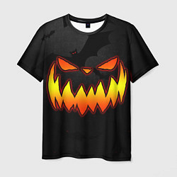 Футболка мужская Pumpkin smile and bats, цвет: 3D-принт