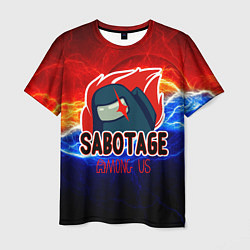 Футболка мужская Among us sabotage, цвет: 3D-принт