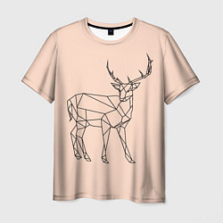 Футболка мужская Олень, deer, цвет: 3D-принт