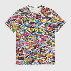 Футболка мужская Коллекция вкладышей Turbo, цвет: 3D-принт