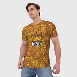 Футболка мужская Gold King, цвет: 3D-принт — фото 2
