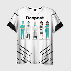 Футболка мужская RESPECT, цвет: 3D-принт