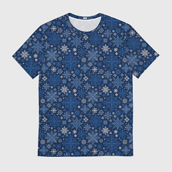 Футболка мужская Снежные, цвет: 3D-принт