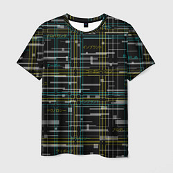 Футболка мужская Cyberpunk Tartan, цвет: 3D-принт