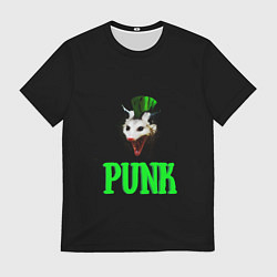 Футболка мужская Punky trashcat, цвет: 3D-принт