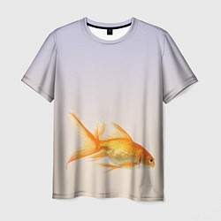 Футболка мужская Золотая рыбка, цвет: 3D-принт