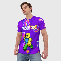 Футболка мужская ROBLOX КУБЫ, цвет: 3D-принт — фото 2
