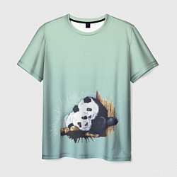 Футболка мужская Акварельные панды, цвет: 3D-принт