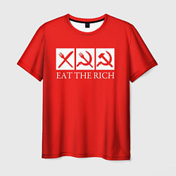 Футболка мужская Eat The Rich, цвет: 3D-принт