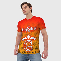 Футболка мужская GENSHIN IMPACT, цвет: 3D-принт — фото 2