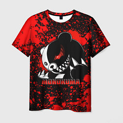 Футболка мужская MONOKUMA МОНОКУМА BLOOD, цвет: 3D-принт