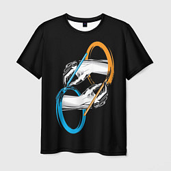 Футболка мужская PORTAL 2 ПОРТАЛ 2, цвет: 3D-принт