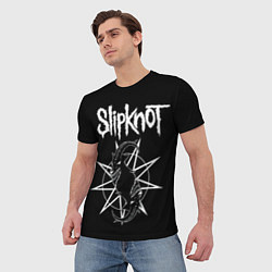 Футболка мужская Skipknot Козел, цвет: 3D-принт — фото 2