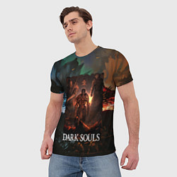 Футболка мужская DARKSOULS ТЕМНЫЕ ДУШИ, цвет: 3D-принт — фото 2