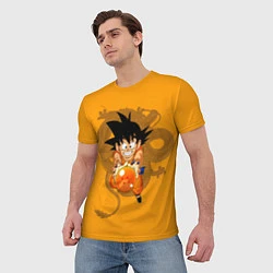 Футболка мужская Kid Goku, цвет: 3D-принт — фото 2