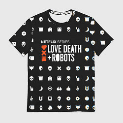 Футболка мужская LOVE DEATH ROBOTS $$$, цвет: 3D-принт