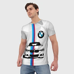 Футболка мужская BMW БМВ M PERFORMANCE, цвет: 3D-принт — фото 2
