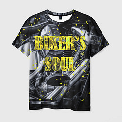 Футболка мужская Bikers Soul Душа байкера, цвет: 3D-принт